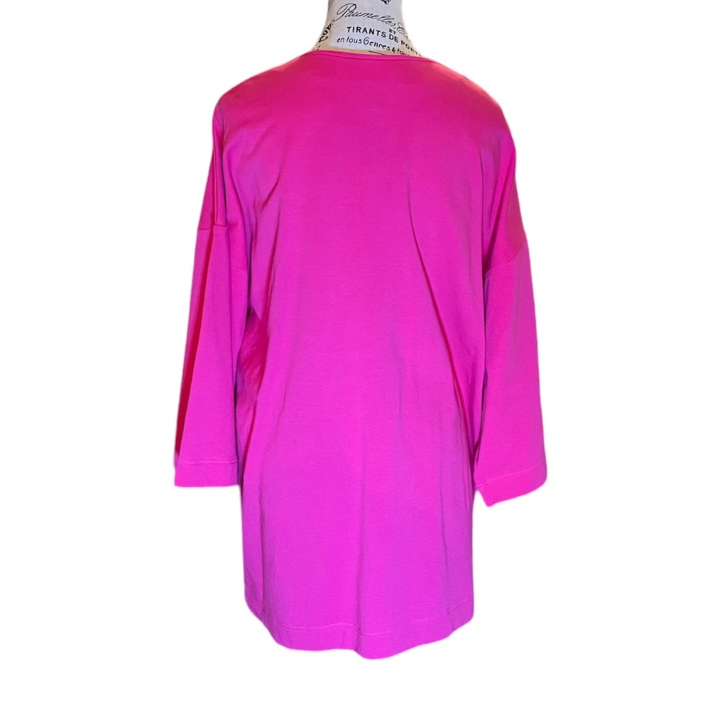 Sutton Studio Fuchsia Pink 1970’s GoGo Dancer Vibe Retro Top, Women’s Size L - Picture 4 of 7